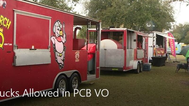 Food trucks like these could soon become more popular in Panama City Beach. (WJHG/WECP)