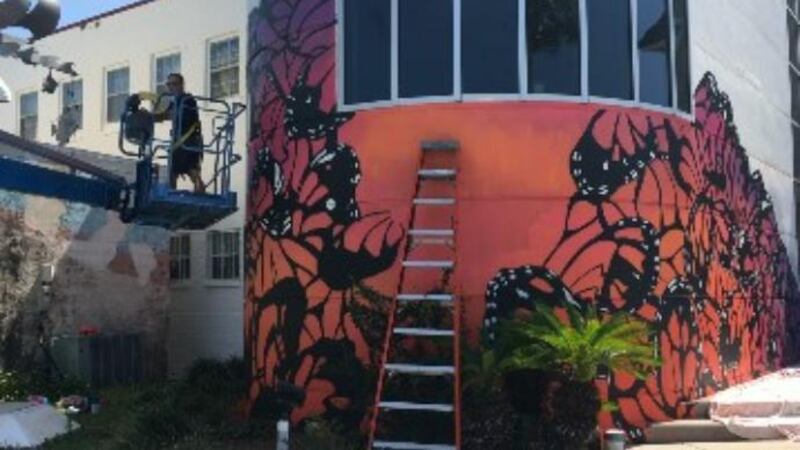 The Panama City Center for the Arts will reopen in June. While it's been closed, a mural has...