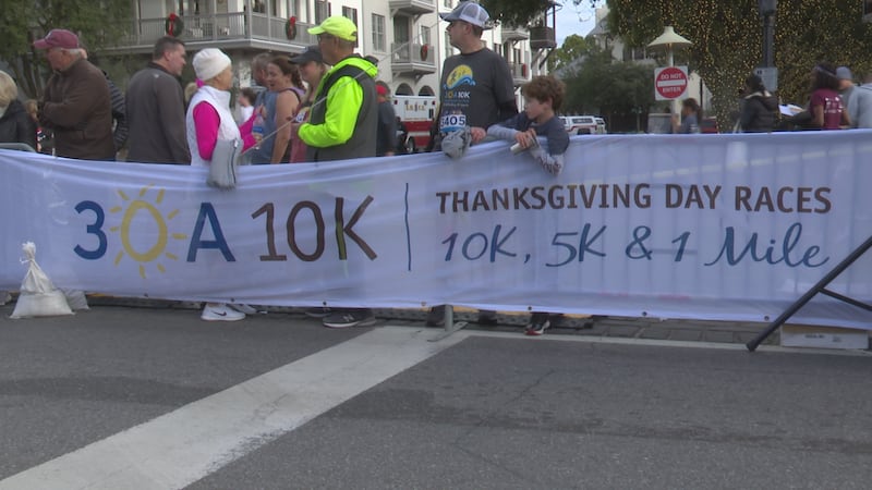 Finish Line at the 2021 30A 10K