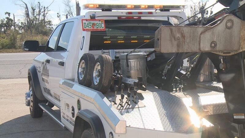 White's Wrecker Service tow truck. (WJHG)