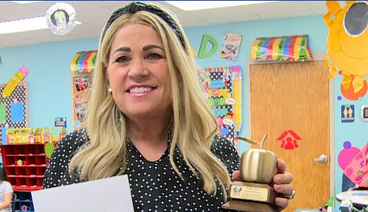 This week's Golden Apple Award winner is Mrs. Cathey Garrett - Vimarsana News