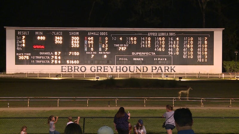 Live greyhound racing will no longer be at Ebro Greyhound Park. (WJHG/WECP)