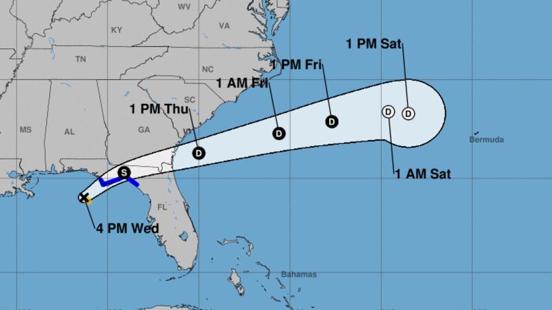 Tropical Storm Mindy formed in the northeast Gulf of Mexico on Wednesday afternoon, the...