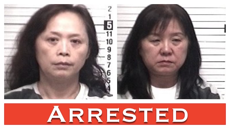 L to R: Zoe Weilen is charged with prostitution. Mingling Deng is charged with keeping and...