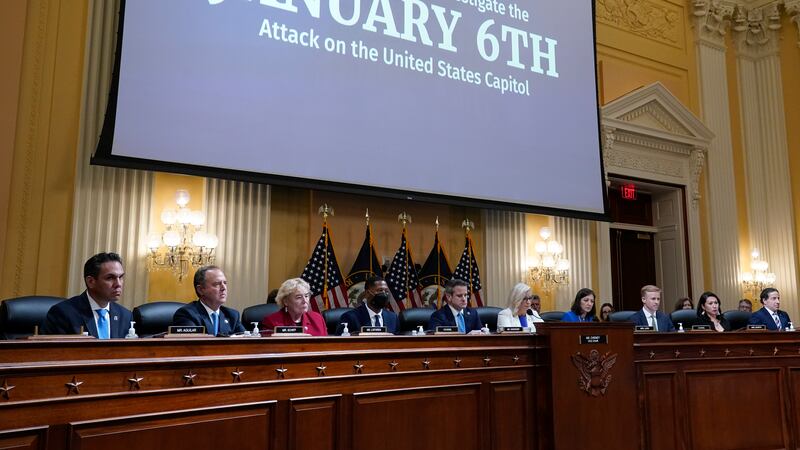 FILE - The House select committee investigating the Jan. 6 attack on the U.S. Capitol holds a...