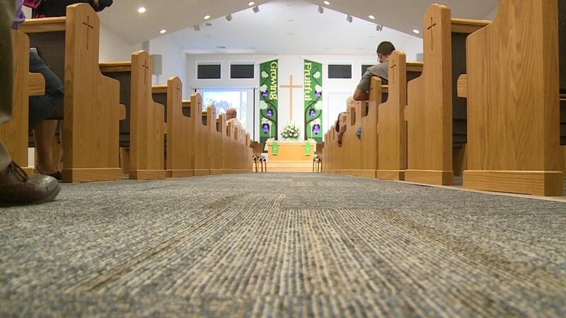 The church held its grand reopening ceremony Sunday night. (WJHG/WECP)